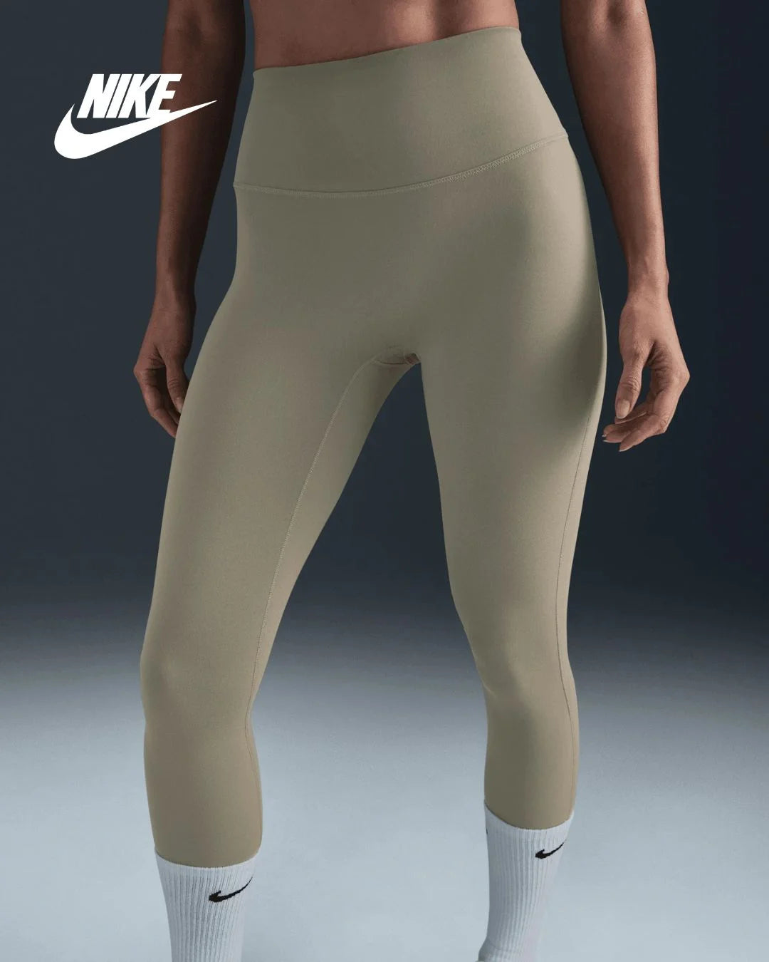 NIKE One Seamless Front High-Waisted Full-Length Women's Leggings on triQUIP Sports