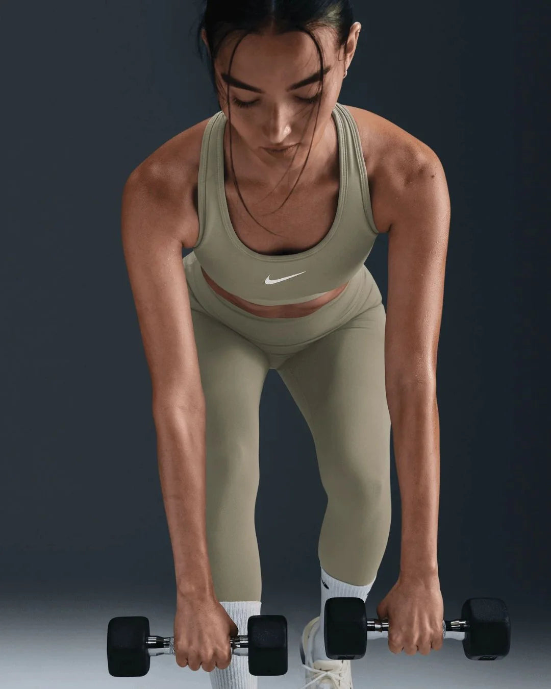 NIKE One Seamless Front High-Waisted Full-Length Women's Leggings on triQUIP Sports