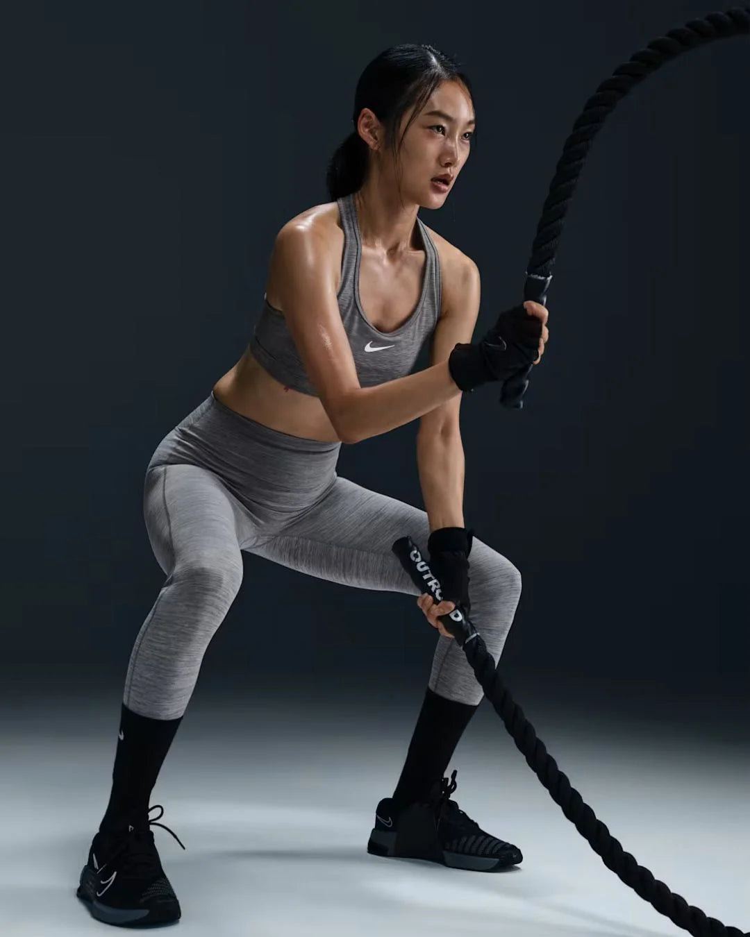 NIKE One Seamless Front High-Waisted Full-Length Women's Leggings on triQUIP Sports