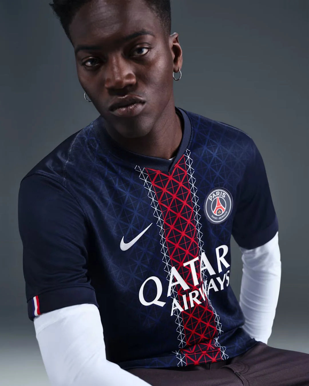 NIKE Paris Saint-Germain 2025/26 Stadium Home Men's Dri-FIT Football Replica Jersey on triQUIP Sports