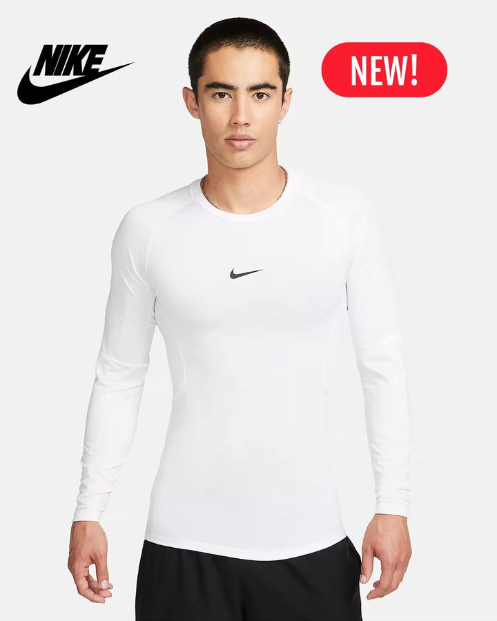 NIKE Pro Men's Dri-Fit Tight Long Sleeve Fitness Top on triQUIP Sports