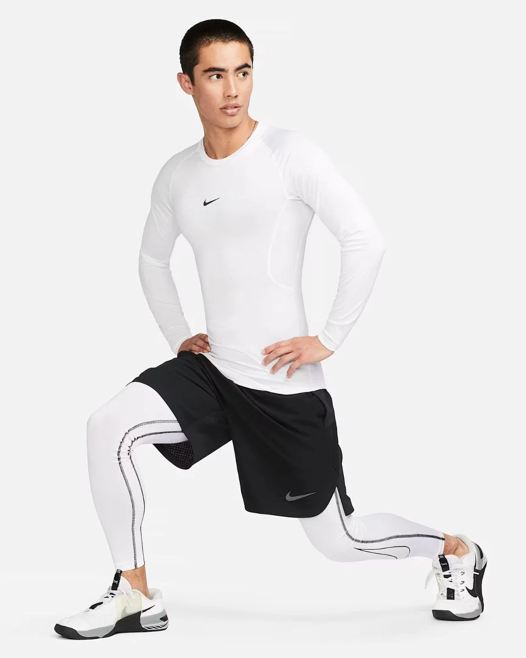 NIKE Pro Men's Dri-Fit Tight Long Sleeve Fitness Top on triQUIP Sports
