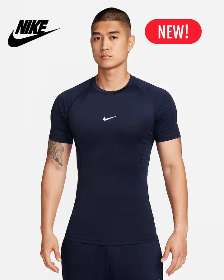 NIKE Pro Men's Dri-Fit Tight Short Sleeve Fitness Top on triQUIP Sports
