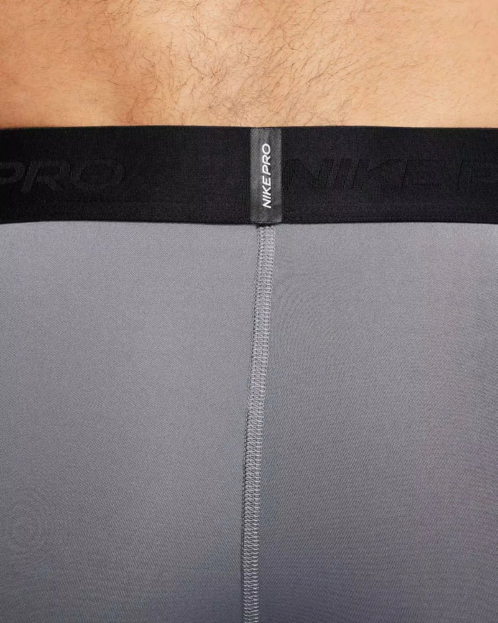 NIKE Pro Men's Dri-Fit Fitness Tights -  Smoke Grey/Black on triQUIP Sports