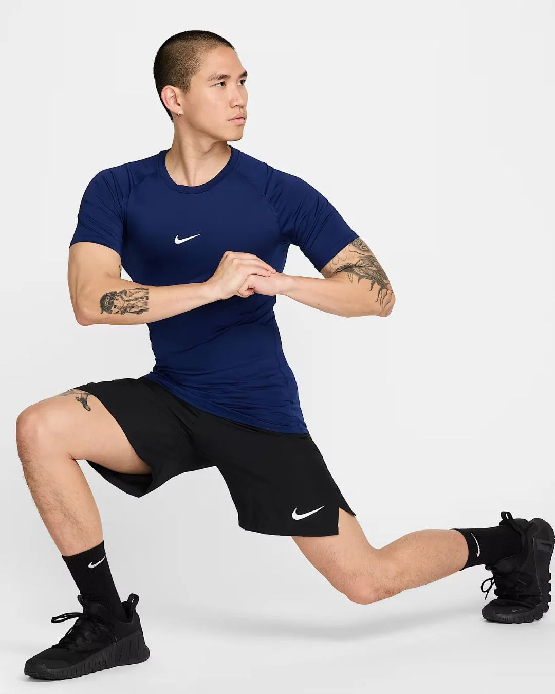 NIKE Pro Men's Dri-Fit Tight Short Sleeve Fitness Top  on triQUIP Sports