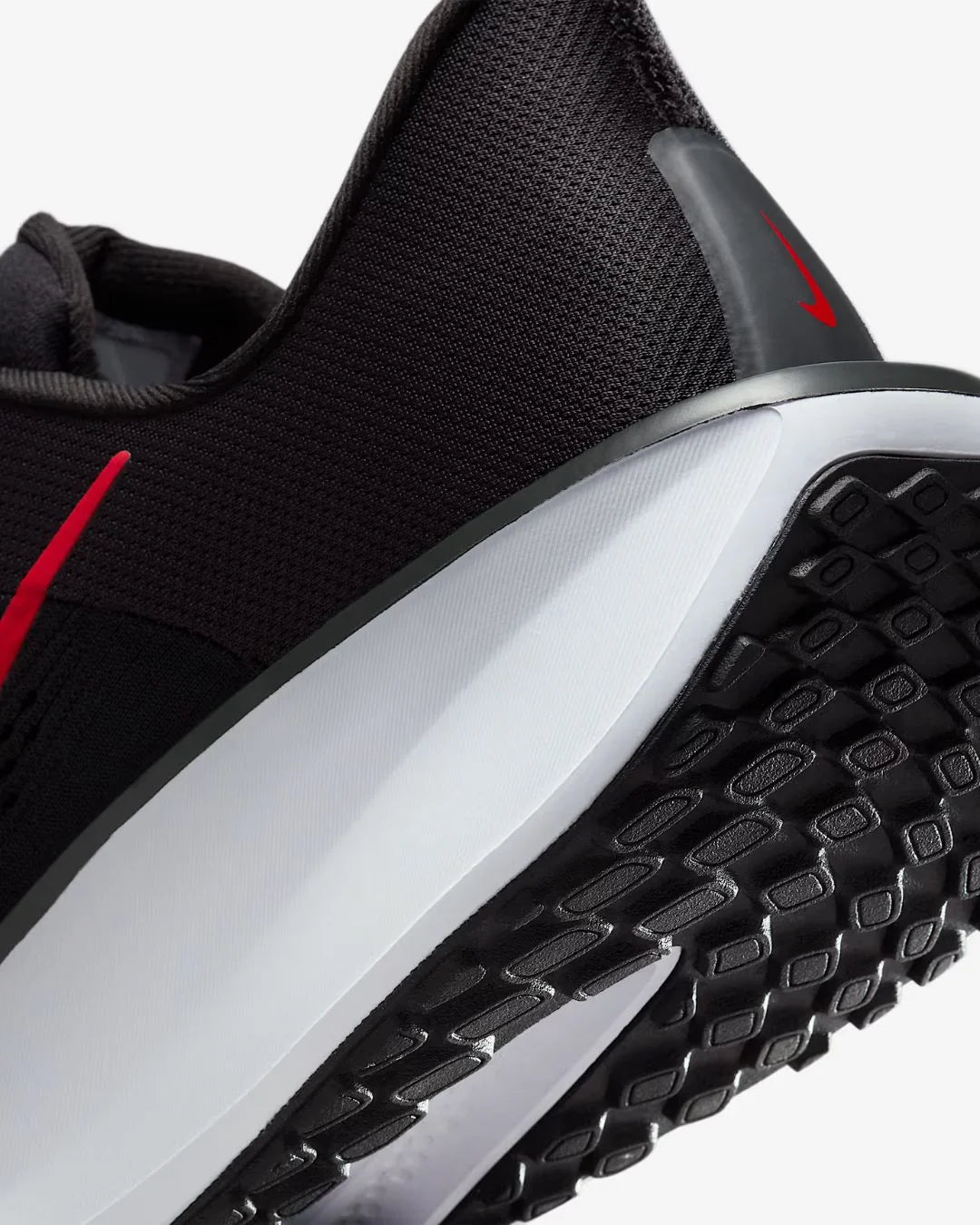 NIKE Quest 6 Men's Road Running Shoes - Black/White/University Red on triQUIP Sports