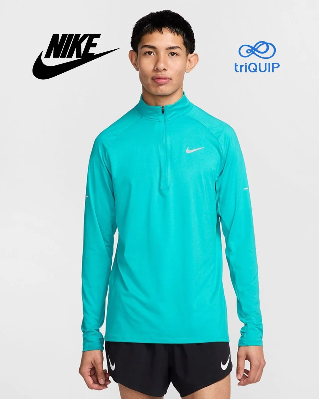 NIKE Stride Men's Dri-FIT 1/4-Zip Running Top on triQUIP Sports