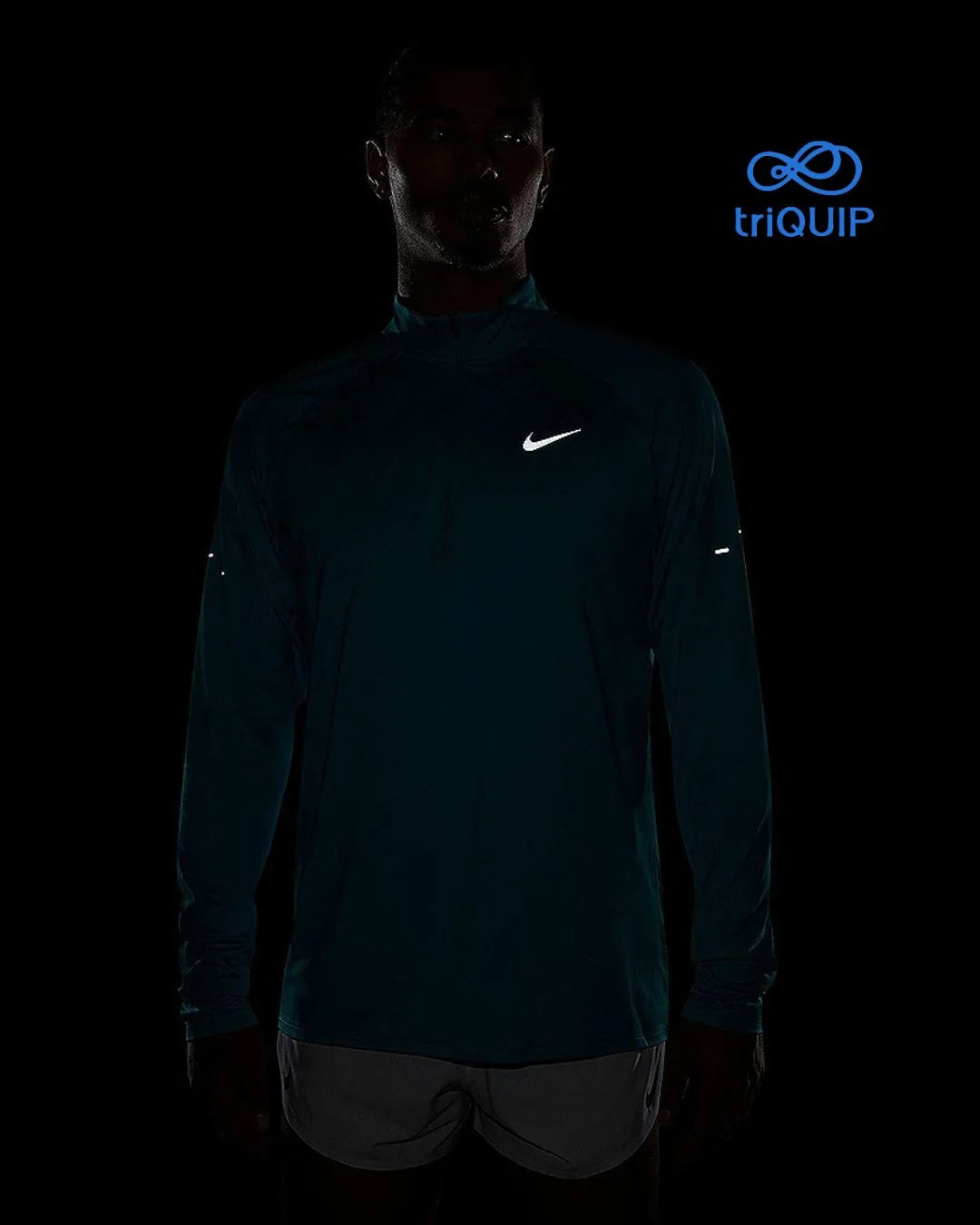 NIKE Stride Men's Dri-FIT 1/4-Zip Running Top on triQUIP Sports
