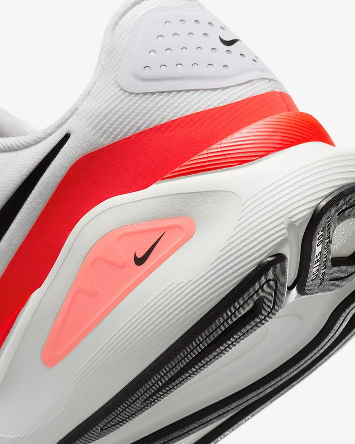 NIKE Structure 26 Men's Running Shoes - White/Bright Crimson/Photon Dust/Black on triQUIP Sports