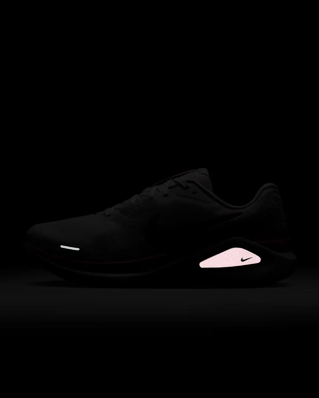 NIKE Structure 26 Men's Running Shoes - White/Bright Crimson/Photon Dust/Black on triQUIP Sports