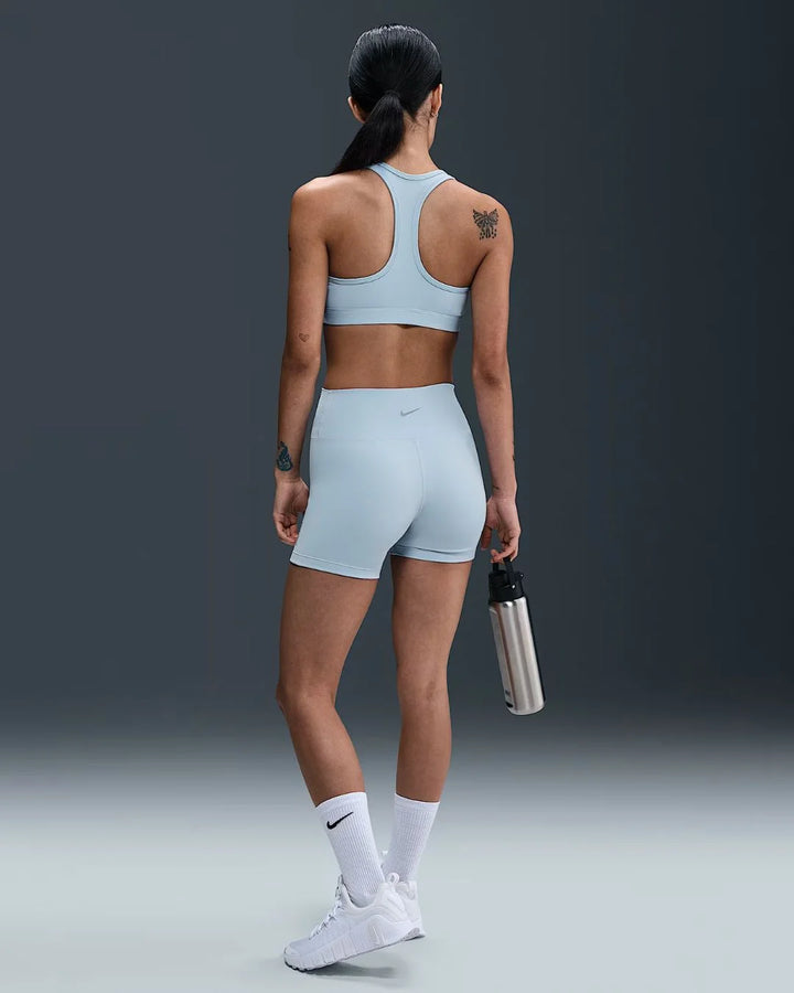 NIKE Swoosh Medium Support Women's Padded Sports Bra - Light Armoury Blue/Light Armoury Blue/White on triQUIP Sports