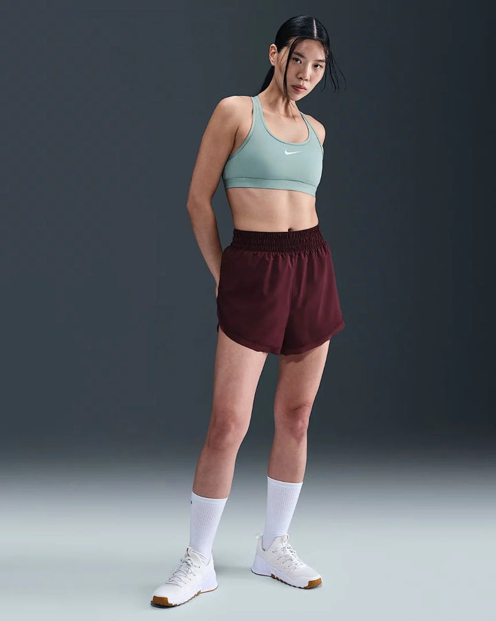 NIKE Swoosh Medium Support Women's Padded Sports Bra - Cannon/White on triQUIP Sports