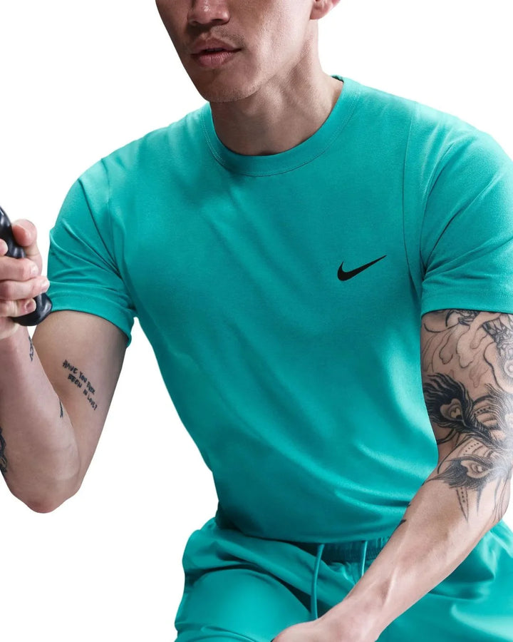 NIKE Dri-FIT UV Hyverse Men's Short-Sleeve Fitness Jersey - Dusty Cactus/Black
