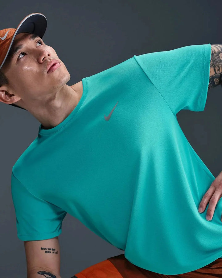 NIKE Dri-FIT UV Miler Men's Short-Sleeve Running Top - Dusty Cactus