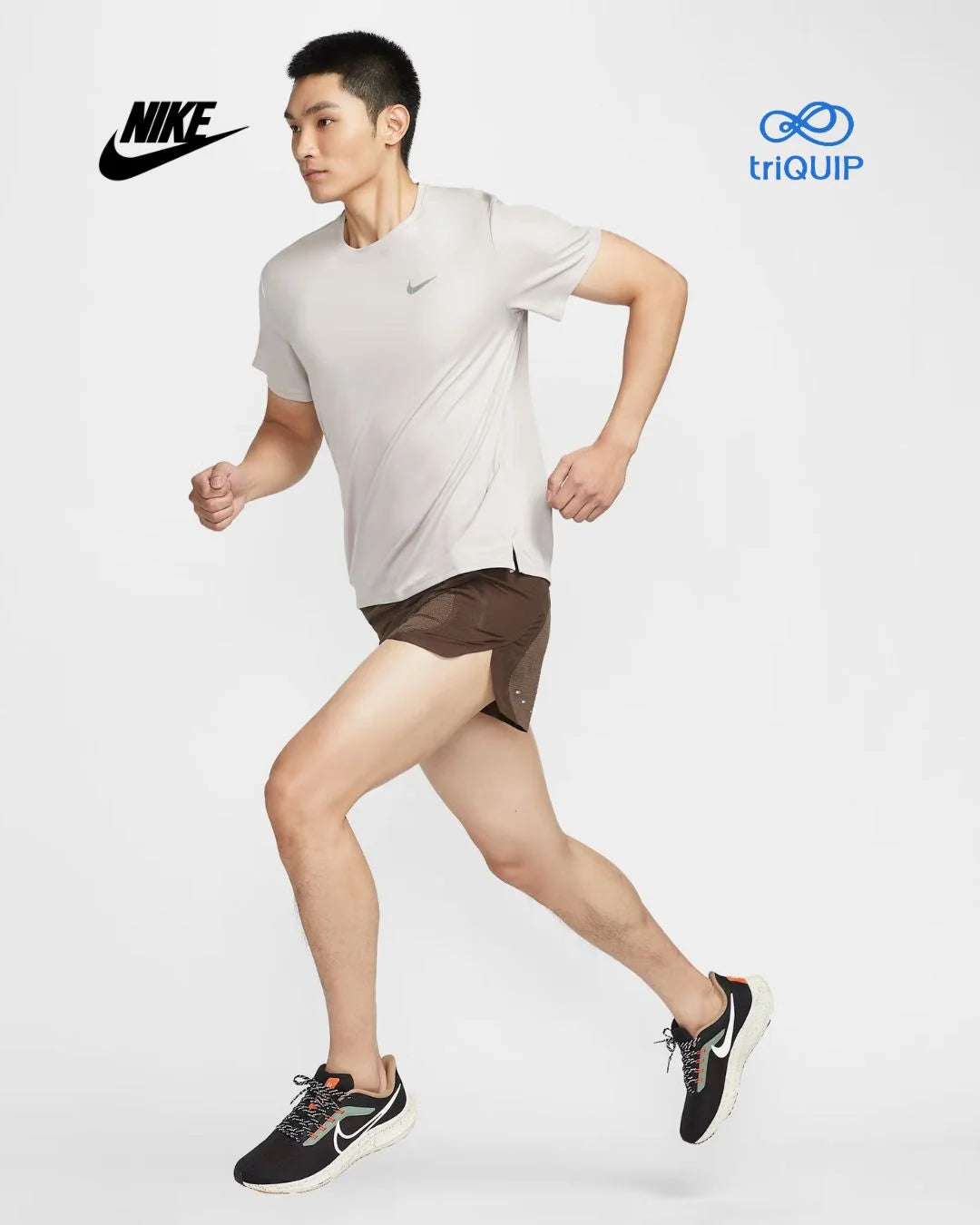 NIKE Dri-FIT UV Miler Men's Short-Sleeve Running Top on triQUIP Sports