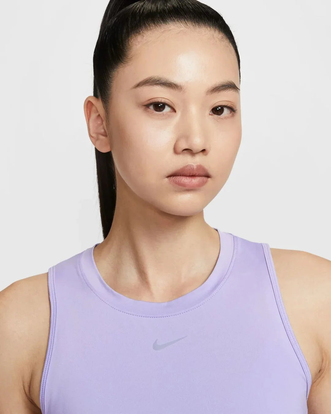 NIKE One Classic Women's Dri-FIT Tank Top - Lilac Ice Black