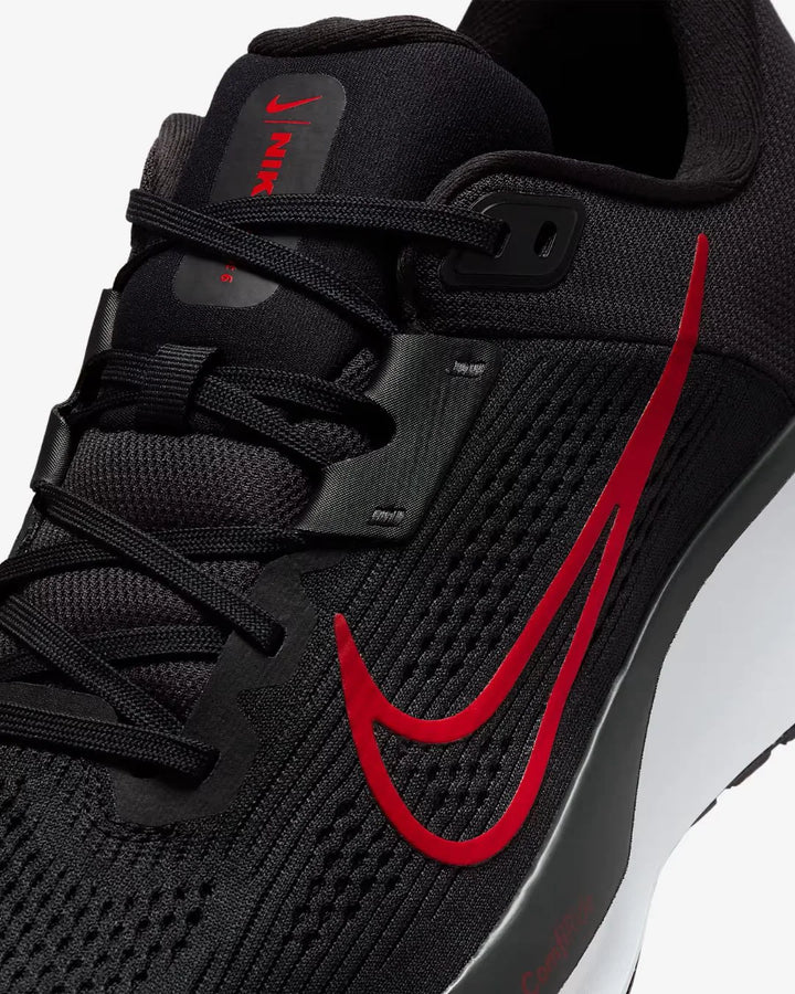 NIKE Quest 6 Men's Road Running Shoes - Black/White/University Red
