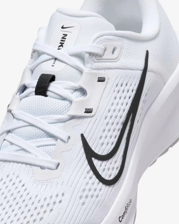 NIKE Quest 6 Women's Road Running Shoes - White/Pure Platinum/Black