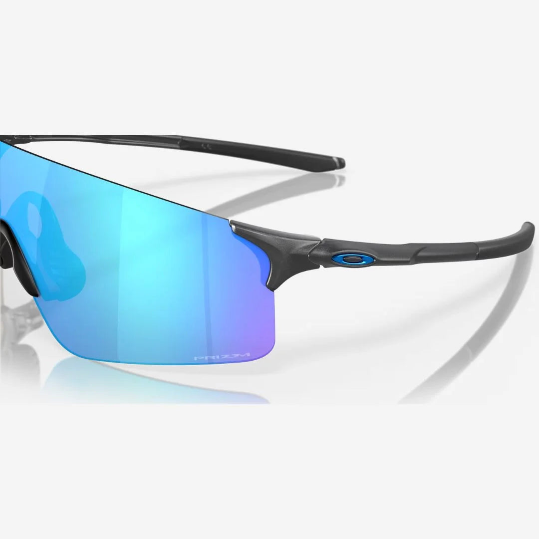 OAKLEY EVZero™ Blades Sunglasses - Prizm Sapphire Lenses, Steel Frame on triQUIP Sports