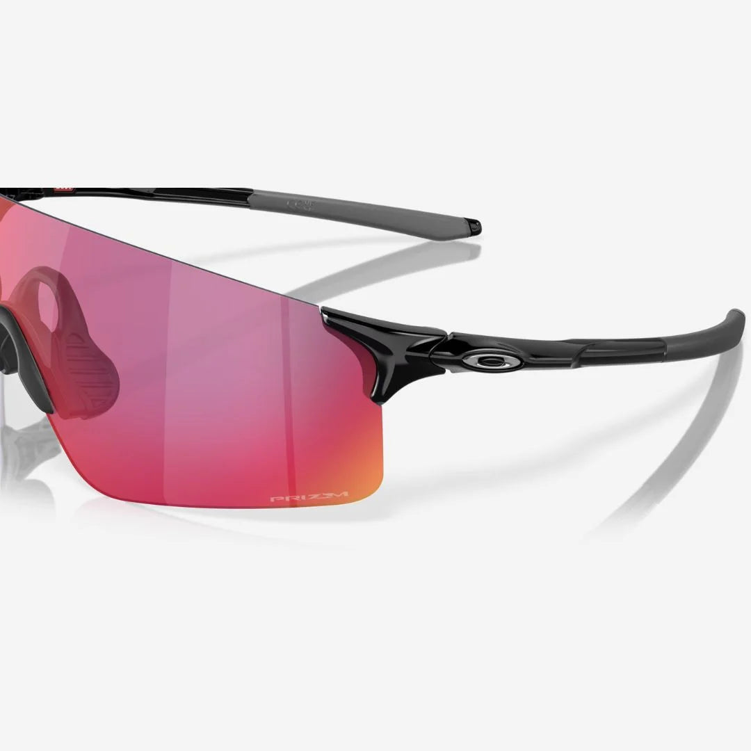 OAKLEY EVZero™ Blades (Low Bridge Fit) Sunglasses - Prizm Road Lenses, Polished Black Frame on triQUIP Sports