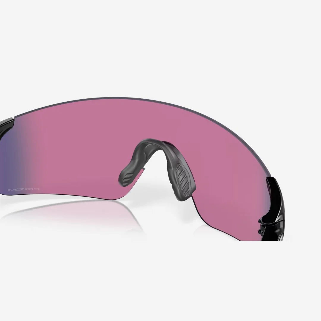 OAKLEY EVZero™ Blades (Low Bridge Fit) Sunglasses - Prizm Road Lenses, Polished Black Frame on triQUIP Sports