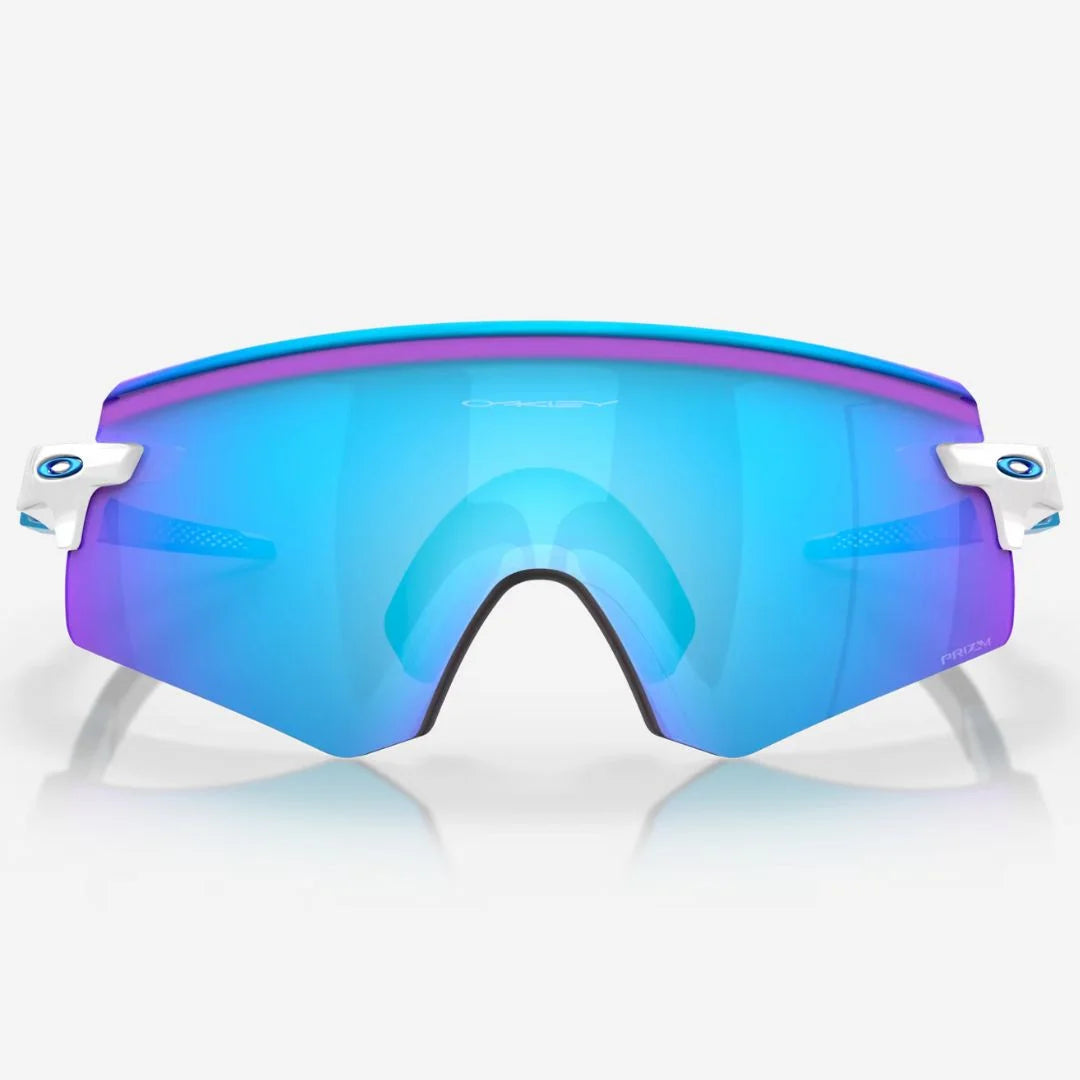 OAKLEY Encoder Sunglasses - Prizm Sapphire Lenses, Polished White Frame on triQUIP Sports