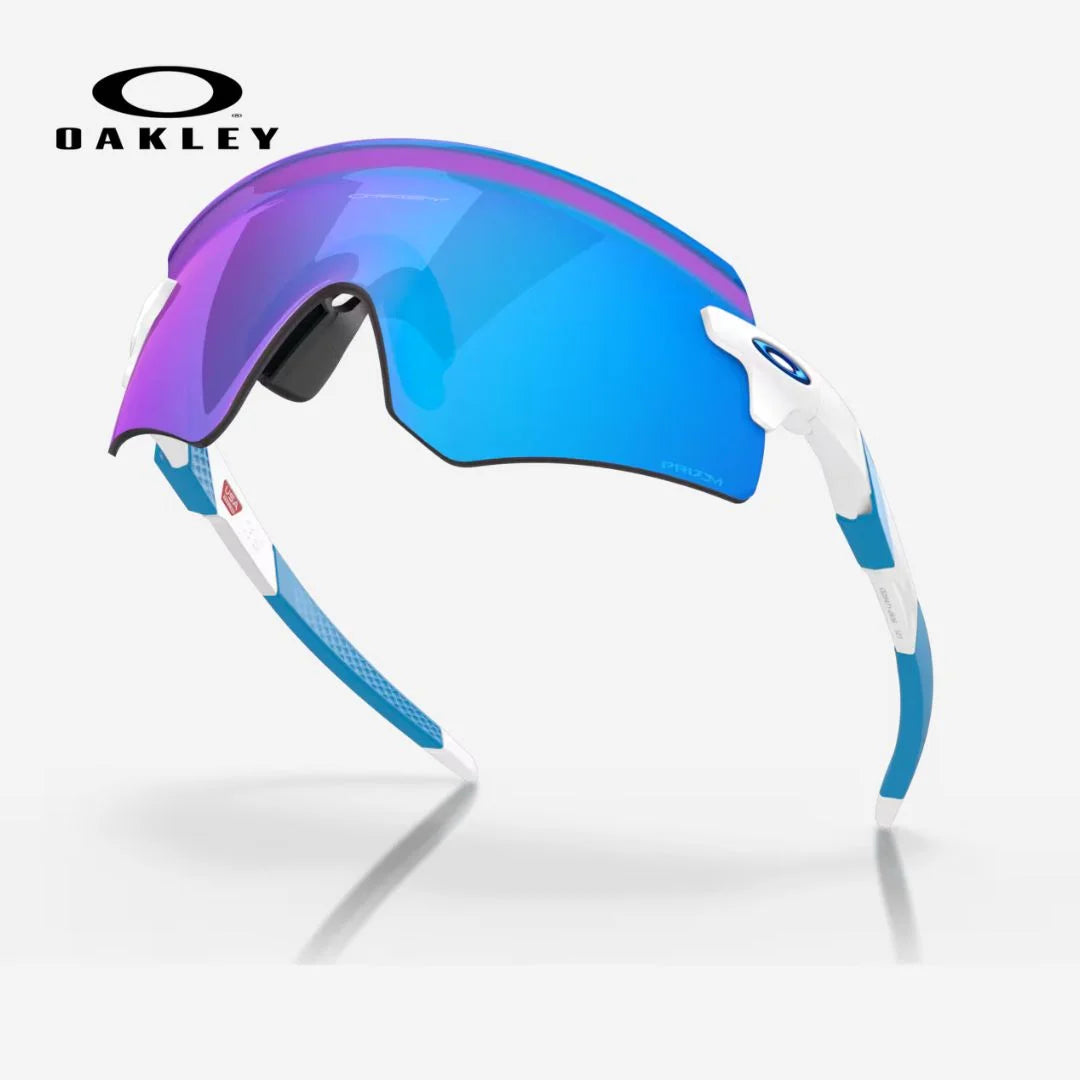 OAKLEY Encoder Sunglasses - Prizm Sapphire Lenses, Polished White Frame on triQUIP Sports