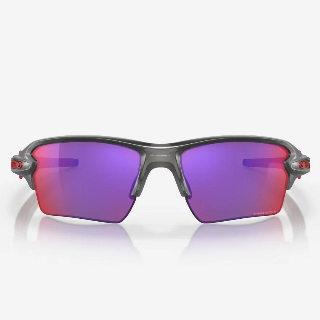 OAKLEY Flak® 2.0 XL Sunglasses - Prism Road Lenses, Matte Grey Smoke Frame on triQUIP Sports