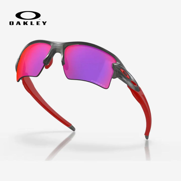 OAKLEY Flak® 2.0 XL Sunglasses - Prism Road Lenses, Matte Grey Smoke Frame on triQUIP Sports
