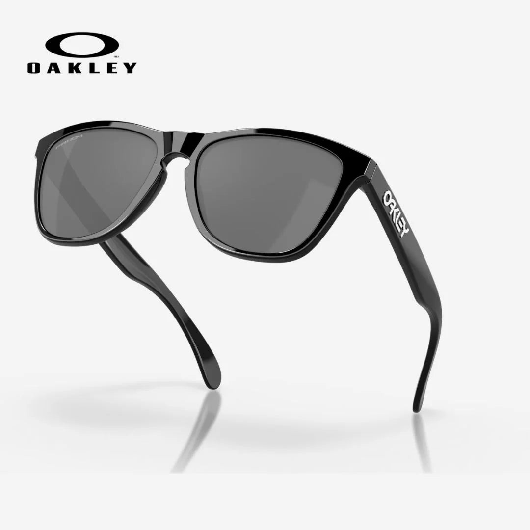 OAKLEY Frogskins™ Sunglasses - Prizm Black Lenses, Polished Black Frame on triQUIP Sports