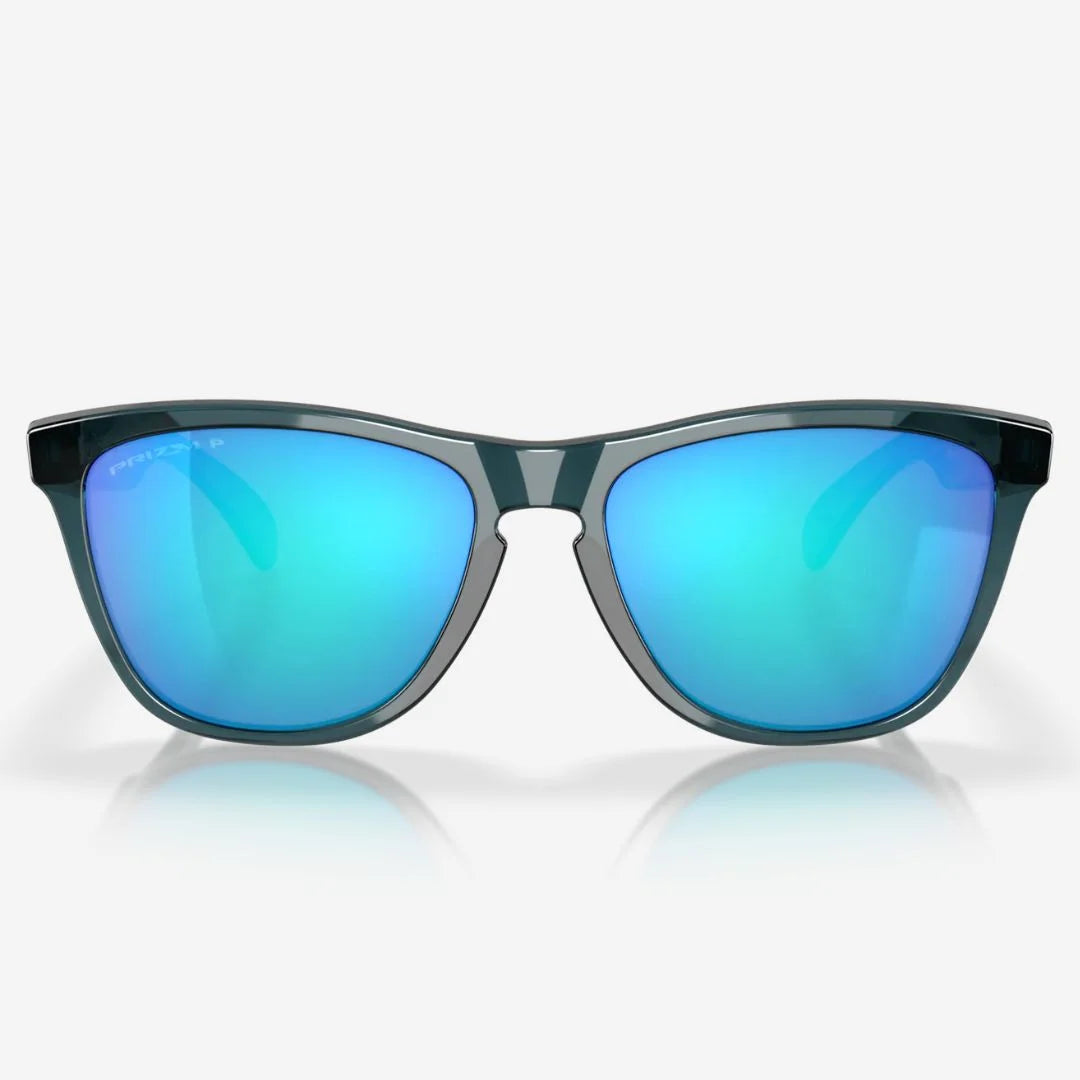 OAKLEY Frogskins™ Sunglasses - Prizm Sapphire Polarized Lenses, Crystal Black Frame on triQUIP Sports