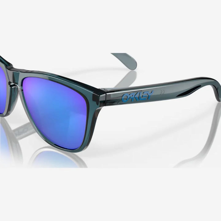 OAKLEY Frogskins™ Sunglasses - Prizm Sapphire Polarized Lenses, Crystal Black Frame on triQUIP Sports