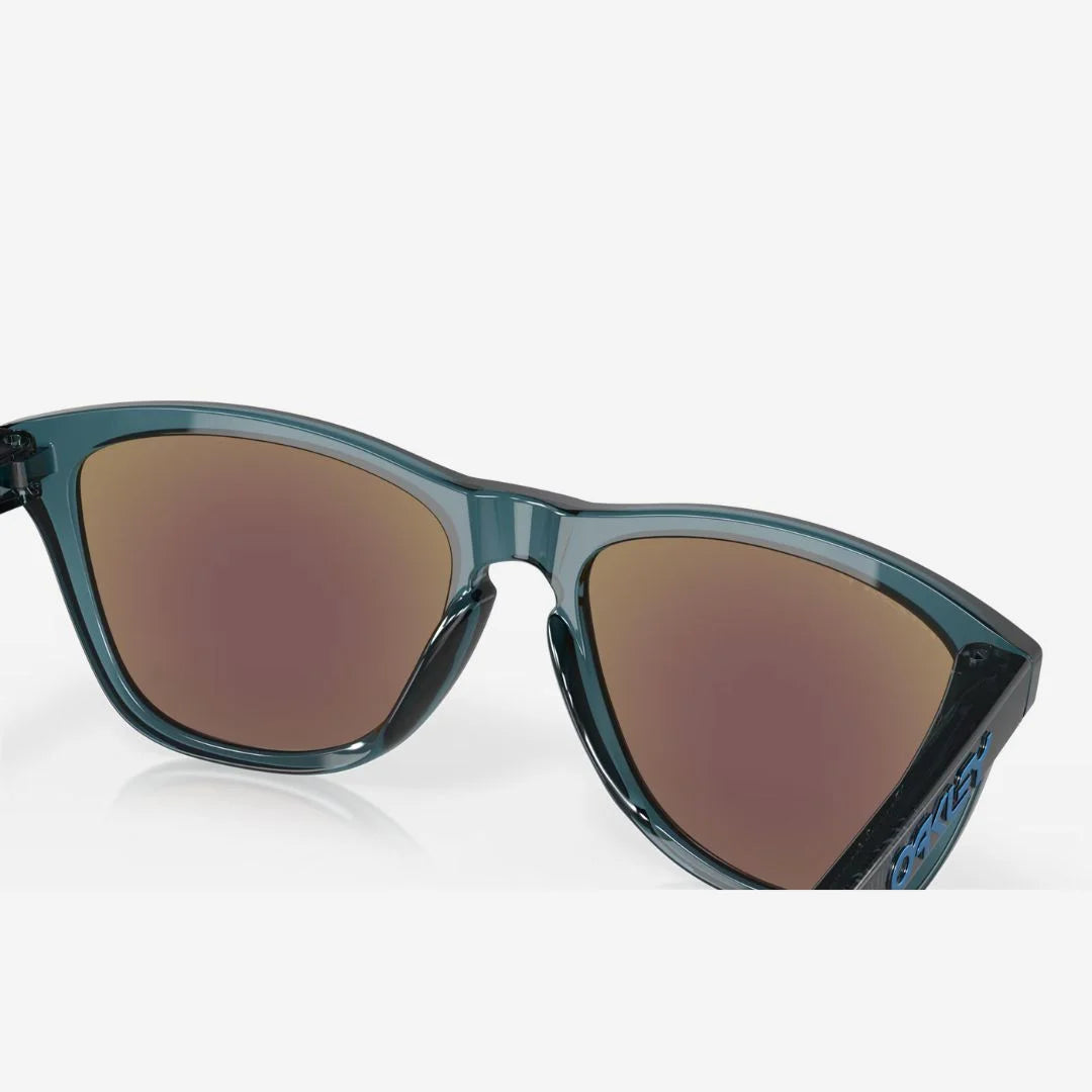 OAKLEY Frogskins™ Sunglasses - Prizm Sapphire Polarized Lenses, Crystal Black Frame on triQUIP Sports