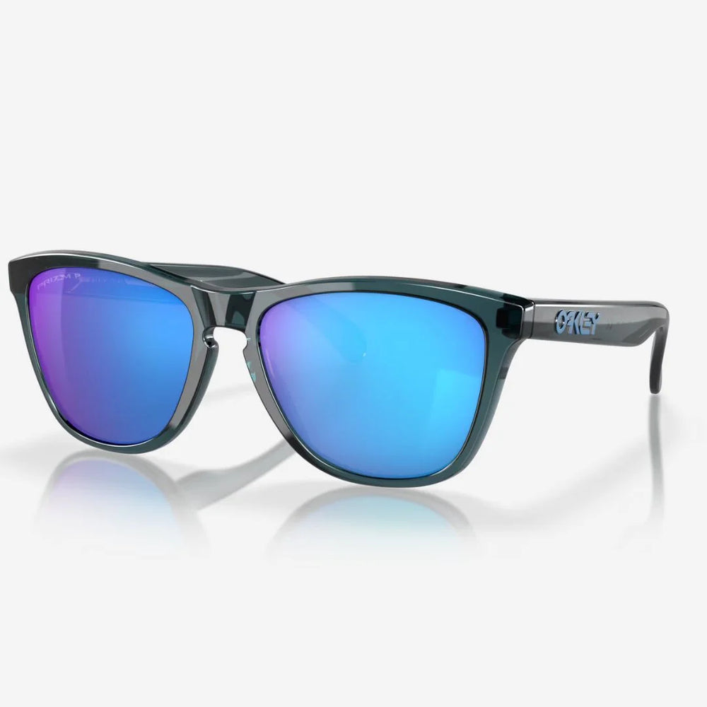 OAKLEY Frogskins™ Sunglasses - Prizm Sapphire Polarized Lenses, Crystal Black Frame on triQUIP Sports