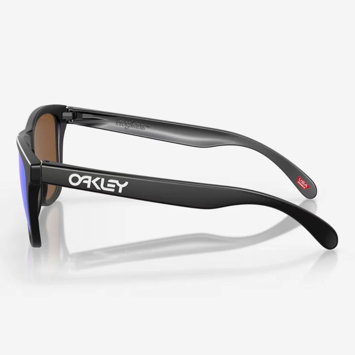 OAKLEY Frogskins™ Sunglasses - Prizm Violet Lenses, Matte Black Frame on triQUIP Sports