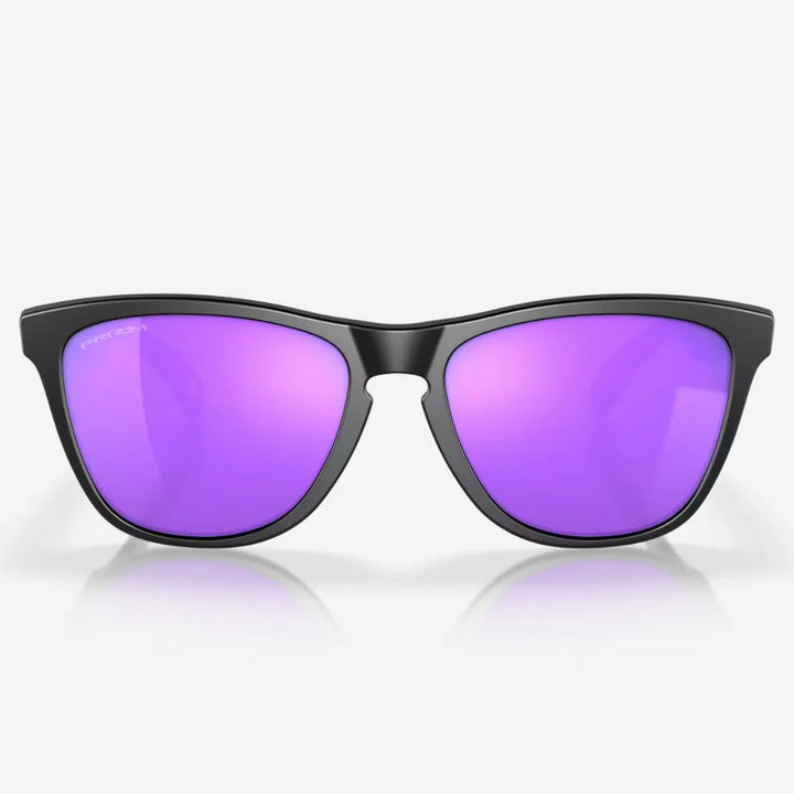 OAKLEY Frogskins™ Sunglasses - Prizm Violet Lenses, Matte Black Frame on triQUIP Sports