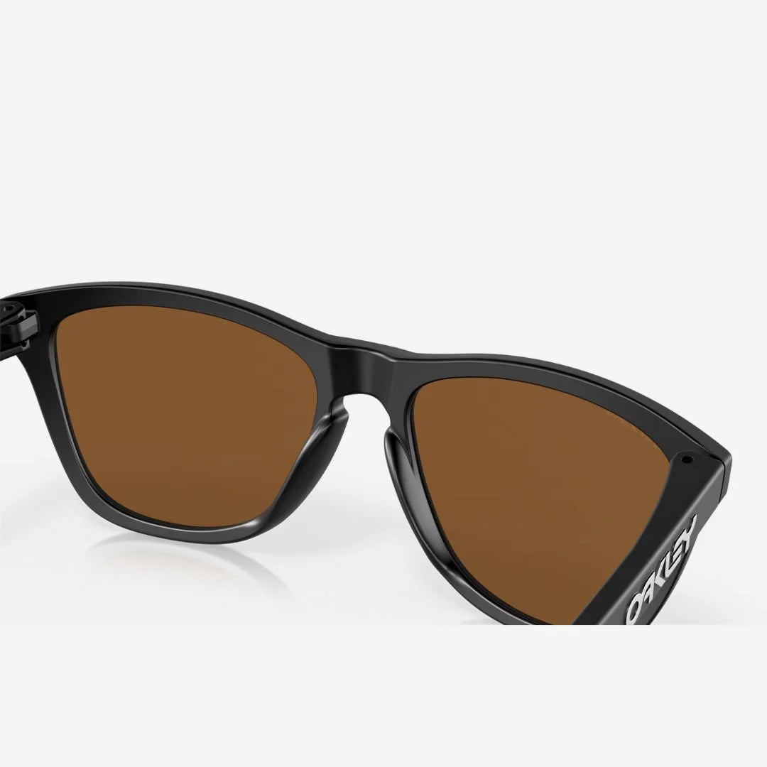 OAKLEY Frogskins™ Sunglasses - Prizm Violet Lenses, Matte Black Frame on triQUIP Sports