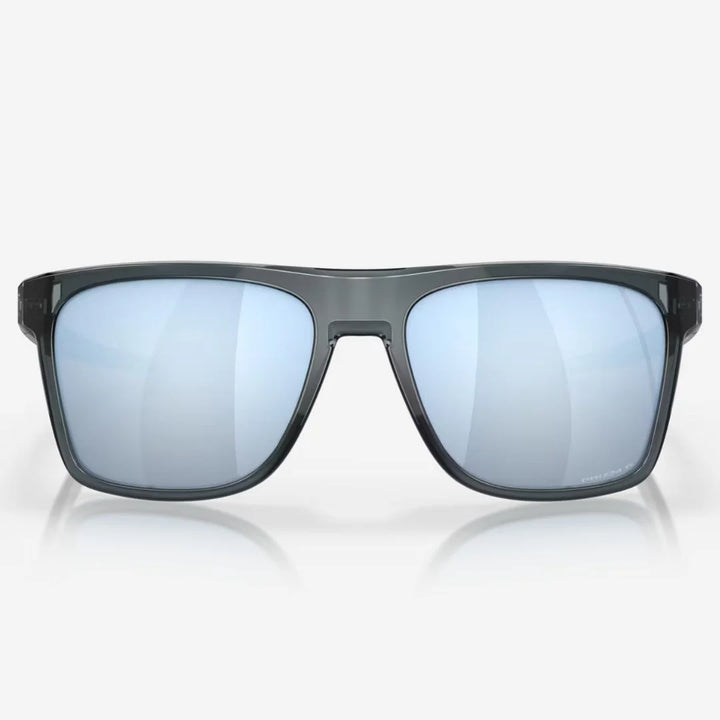 OAKLEY Leffingwell Sunglasses - Prizm Deep Water Polarized Lenses, Crystal Black Frame on triQUIP Sports