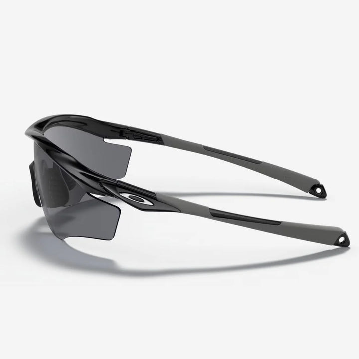 OAKLEY M2 Frame XL Sunglasses - Grey Lenses,  Polished Black Frame on triQUIP Sports