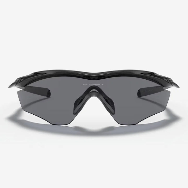 OAKLEY M2 Frame XL Sunglasses - Grey Lenses,  Polished Black Frame on triQUIP Sports