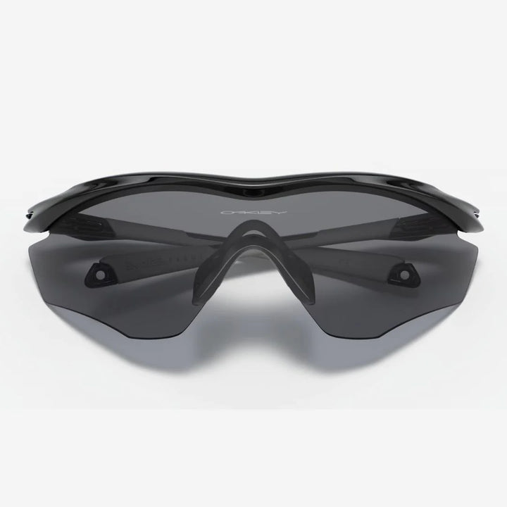 OAKLEY M2 Frame XL Sunglasses - Grey Lenses,  Polished Black Frame on triQUIP Sports