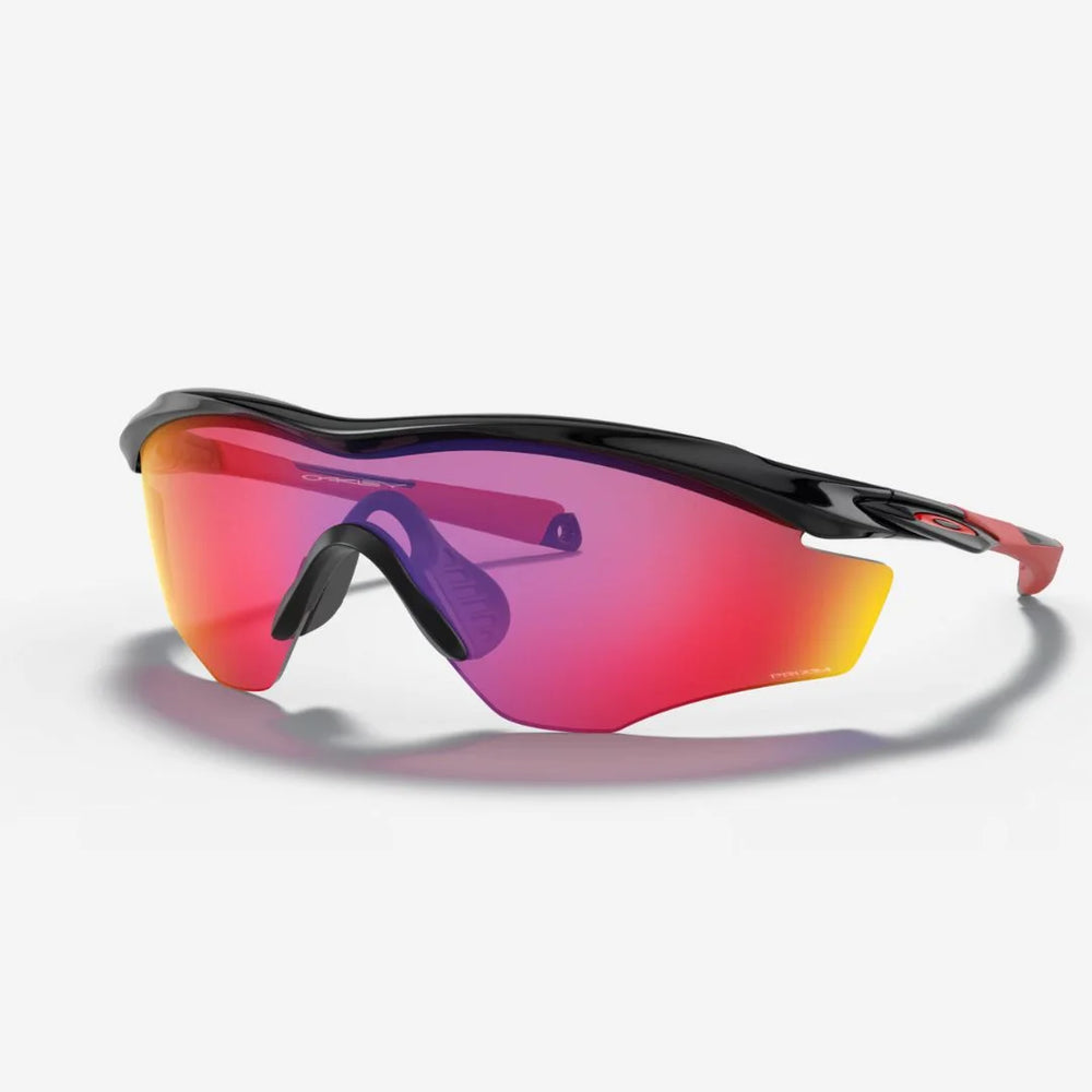 OAKLEY M2 Frame XL Sunglasses - Prizm Road Lenses,  Polished Black Frame on triQUIP Sports