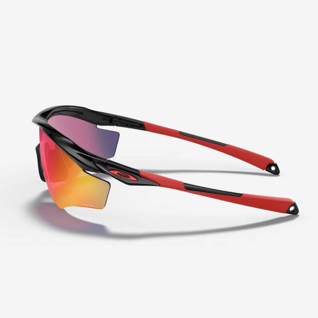 OAKLEY M2 Frame XL Sunglasses - Prizm Road Lenses,  Polished Black Frame on triQUIP Sports