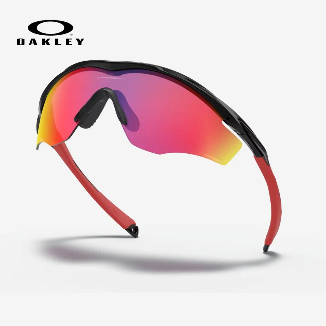 OAKLEY M2 Frame XL Sunglasses - Prizm Road Lenses,  Polished Black Frame on triQUIP Sports