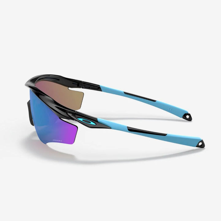 OAKLEY M2 Frame XL Sunglasses - Prizm Sapphire Lenses, Polished Black Frame on triQUIP Sports