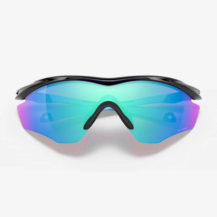 OAKLEY M2 Frame XL Sunglasses - Prizm Sapphire Lenses, Polished Black Frame on triQUIP Sports