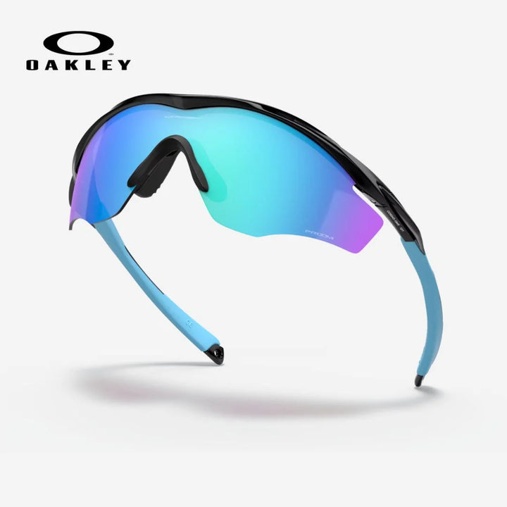 OAKLEY M2 Frame XL Sunglasses - Prizm Sapphire Lenses, Polished Black Frame on triQUIP Sports