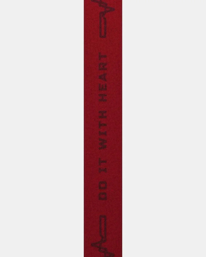 POLAR Pro Soft Textile Heart Rate Sensor Strap - Text Red on triQUIP Sports