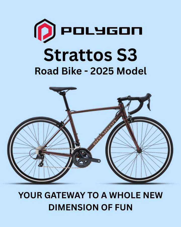 POLYGON Strattos S3 Road Bikes 2025 on triQUIP Sports