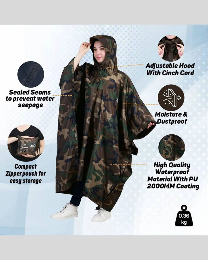 ROCKSPORT Classic Rain Poncho Rainwear on triQUIP Sports